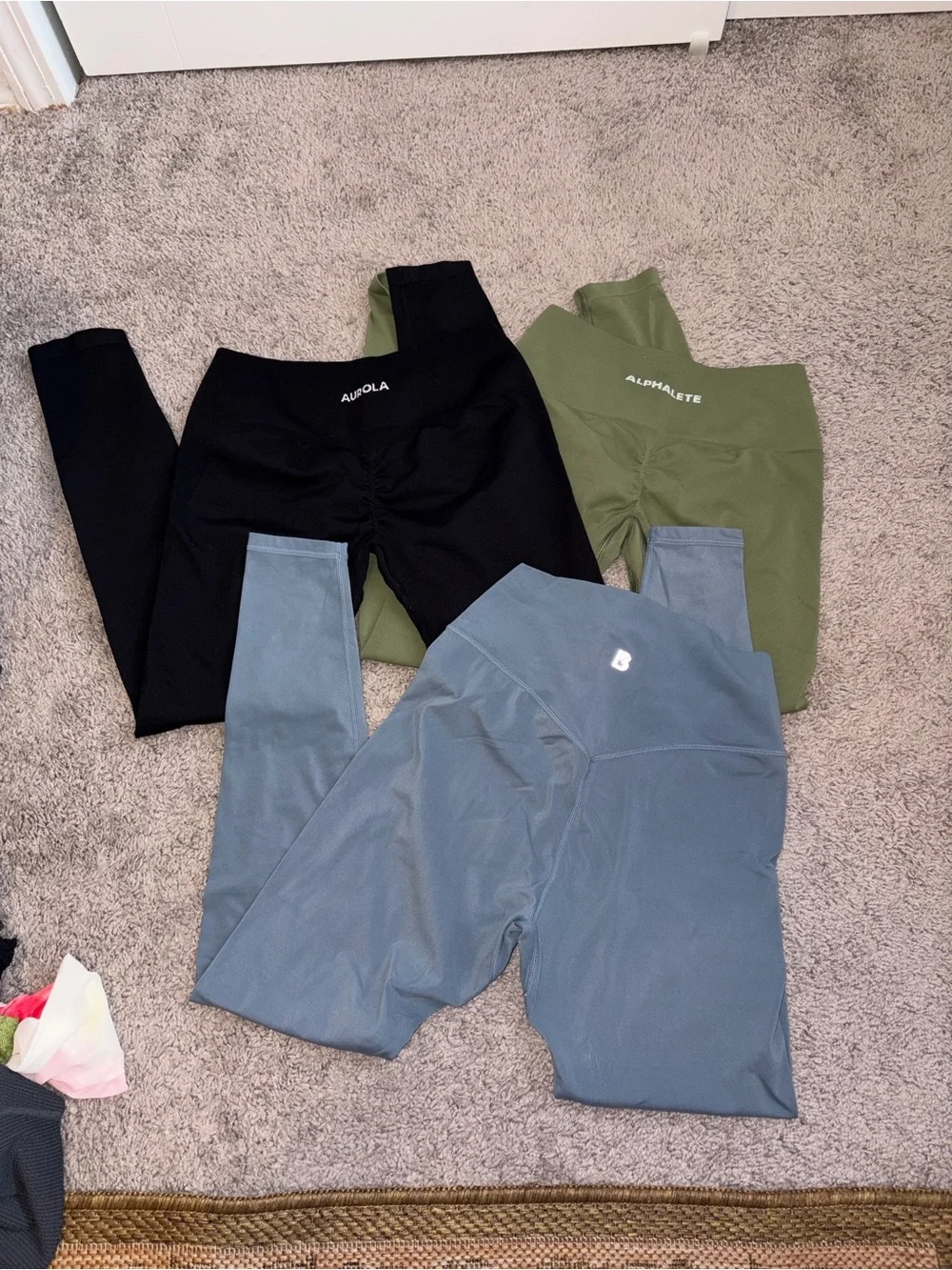 Legging Bundle Active Leggings - Black, Olive, Slate - Picture 1 of 15